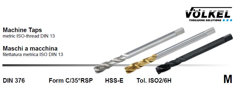 فرم مارپیچ HSS-E DIN371/376 C