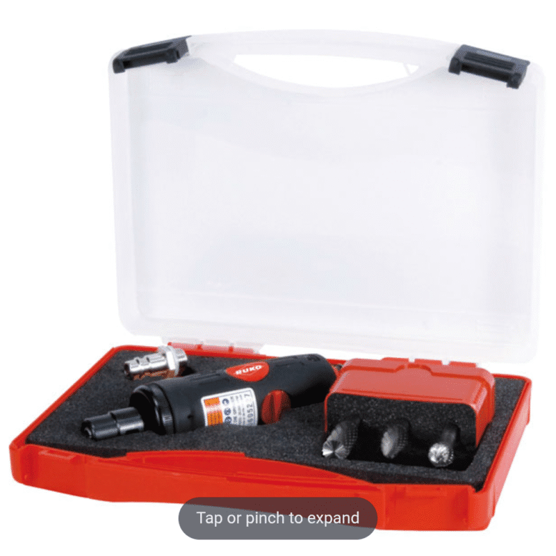 دستگاه سنگ انگشتی بادی همراه با فرز (RUKO)